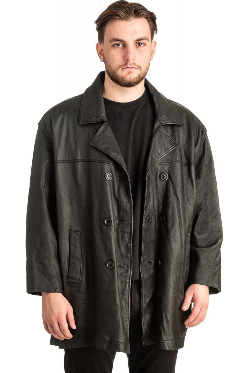 Γνήσιο Ανδρικό Δερμάτινο Μπουφάν - T466