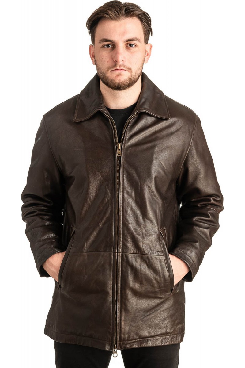 Γνήσιο Ανδρικό Δερμάτινο Μπουφάν - T468