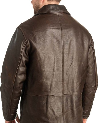 Γνήσιο Ανδρικό Δερμάτινο Μπουφάν - T468