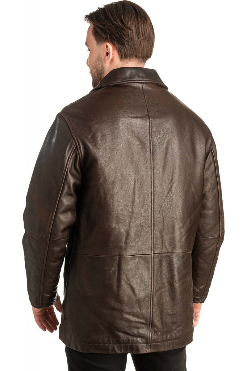 Γνήσιο Ανδρικό Δερμάτινο Μπουφάν - T468