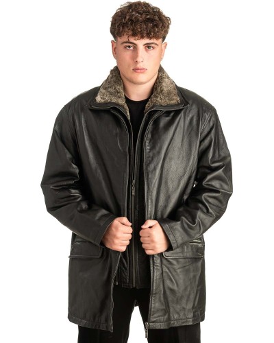 Γνήσιο Ανδρικό Δερμάτινο Μπουφάν - T471