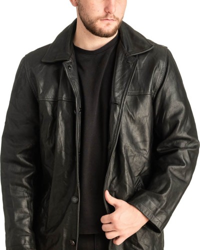 Γνήσιο Ανδρικό Δερμάτινο Μπουφάν - T476