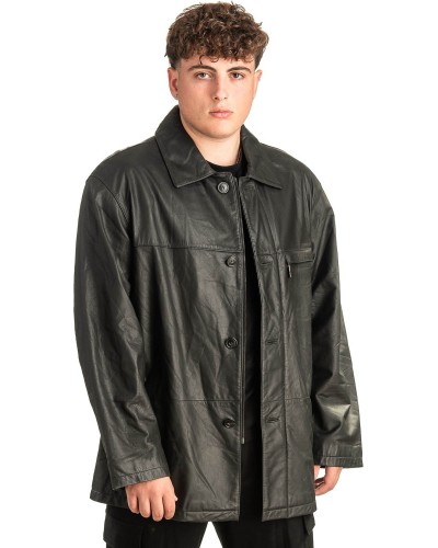 Γνήσιο Ανδρικό Δερμάτινο Μπουφάν - T479