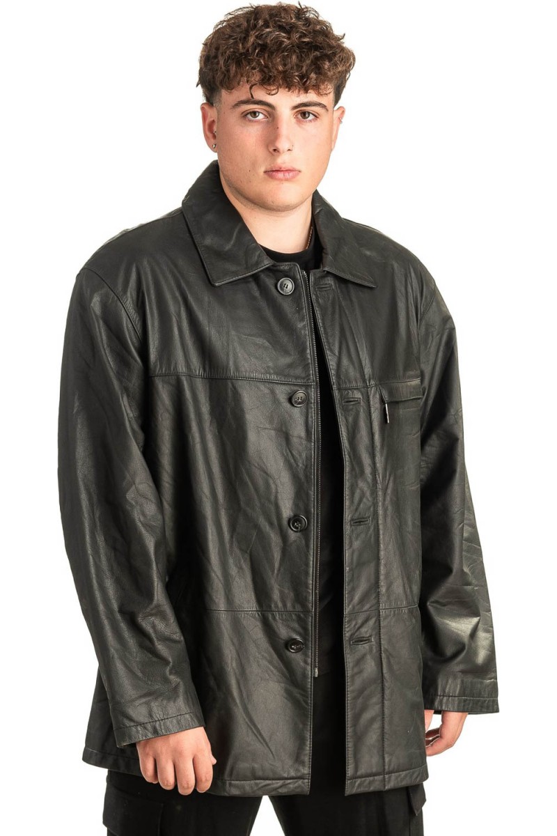 Γνήσιο Ανδρικό Δερμάτινο Μπουφάν - T479