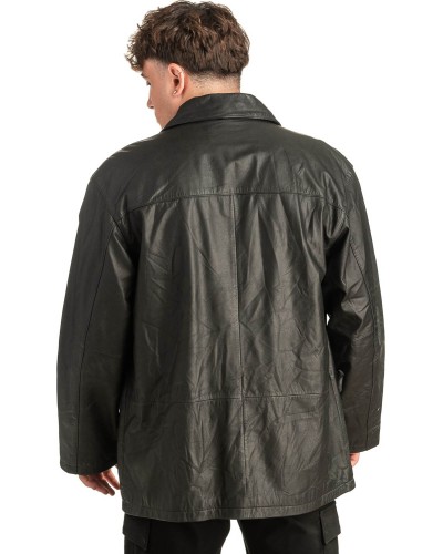 Γνήσιο Ανδρικό Δερμάτινο Μπουφάν - T479
