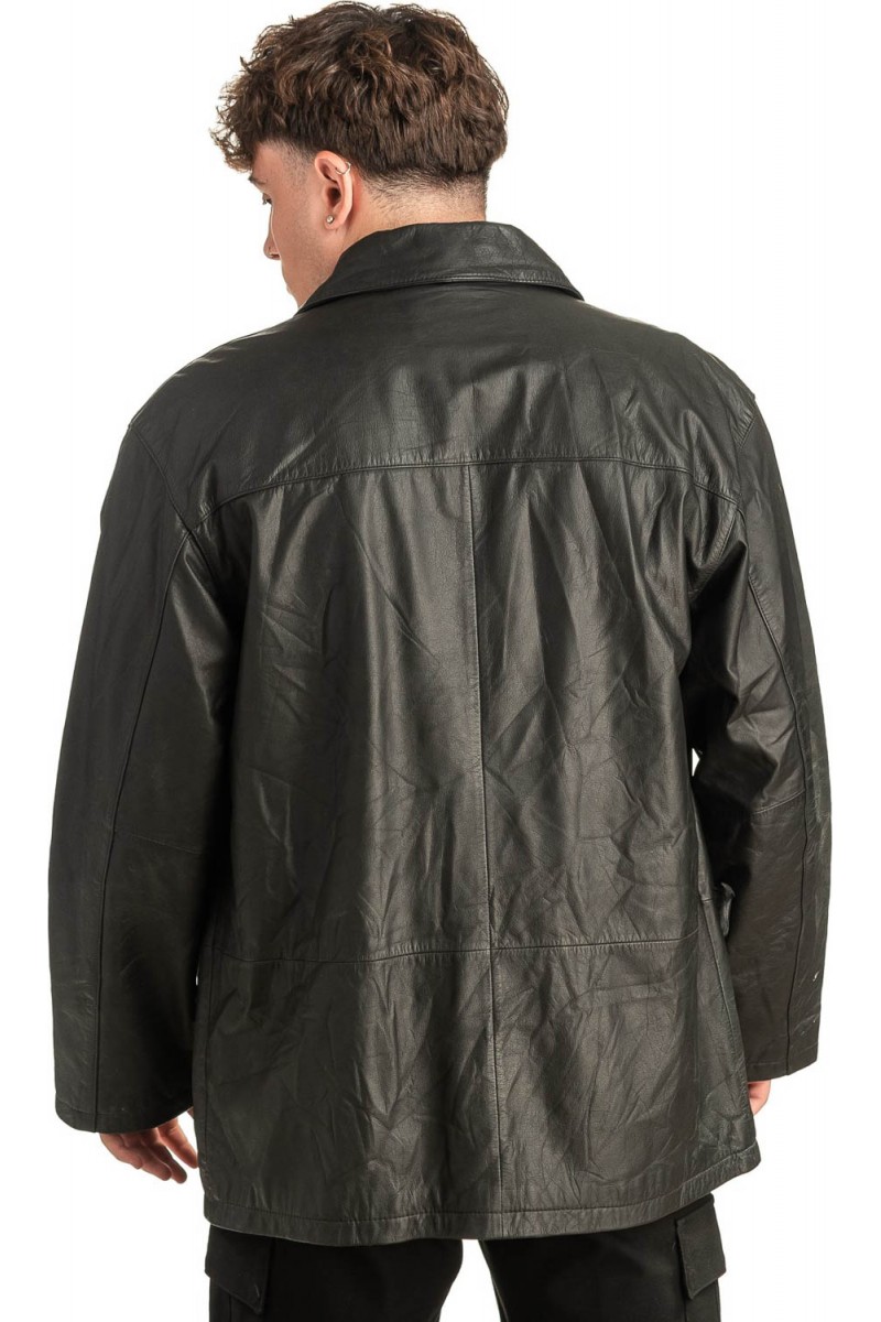 Γνήσιο Ανδρικό Δερμάτινο Μπουφάν - T479