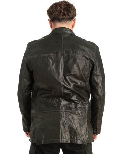 Γνήσιο Ανδρικό Δερμάτινο Σακάκι - T482