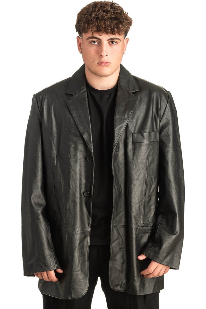 Γνήσιο Ανδρικό Δερμάτινο Σακάκι - T483