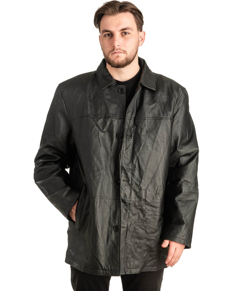 Γνήσιο Ανδρικό Δερμάτινο Μπουφάν - T486