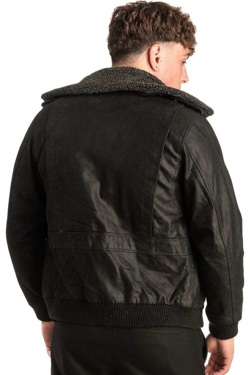 Γνήσιο Ανδρικό Δερμάτινο Μπουφάν - T490