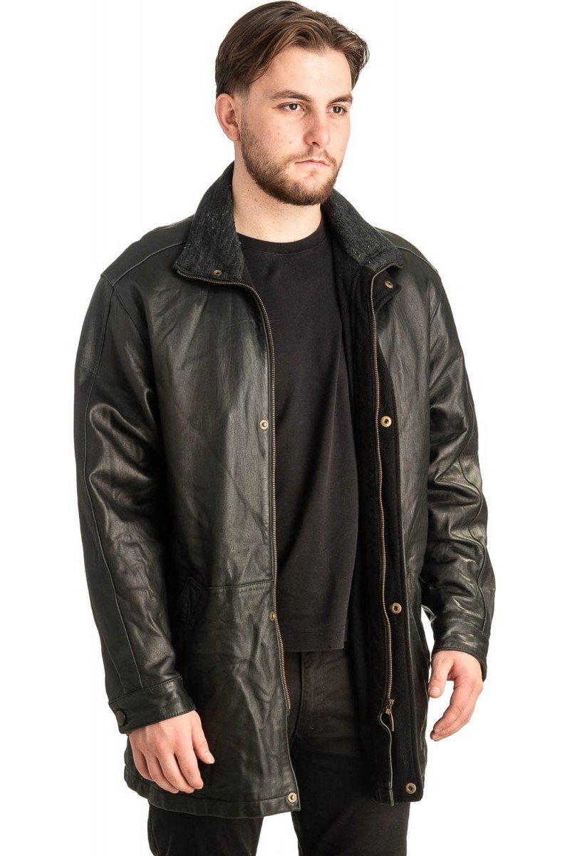 Γνήσιο Ανδρικό Δερμάτινο Μπουφάν - T492