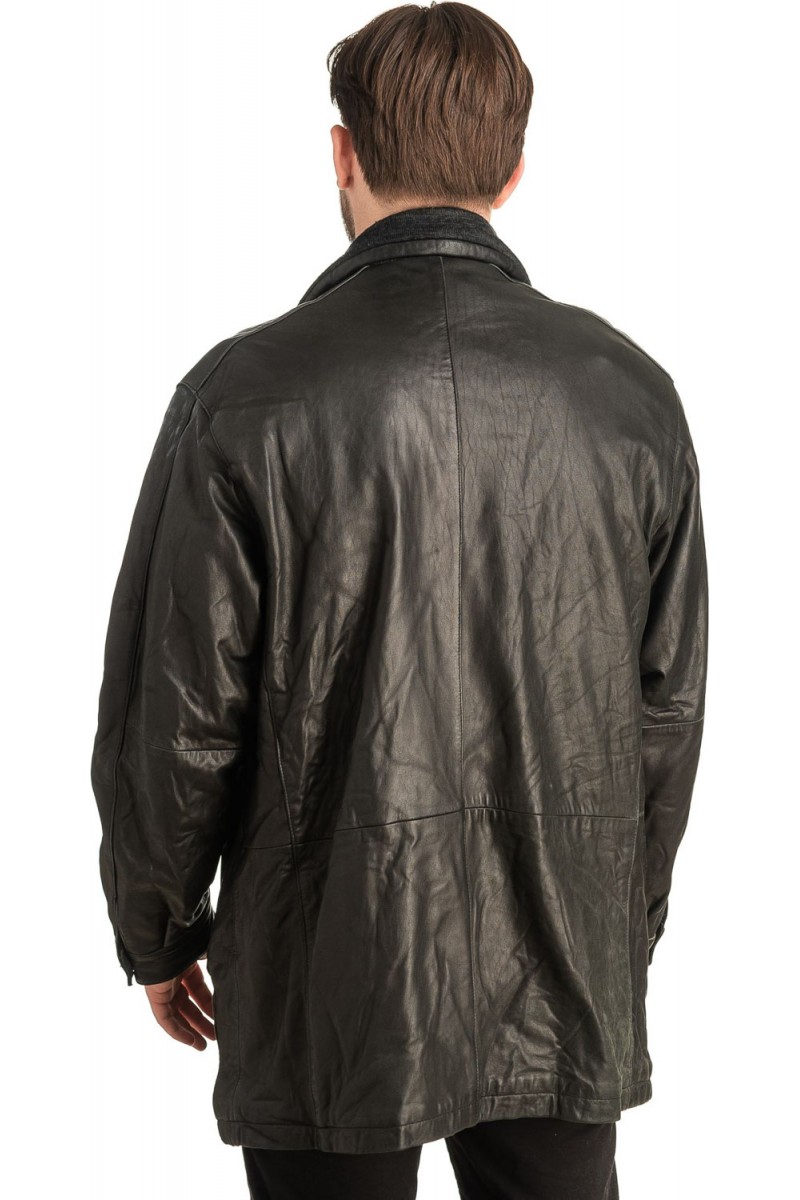 Γνήσιο Ανδρικό Δερμάτινο Μπουφάν - T492