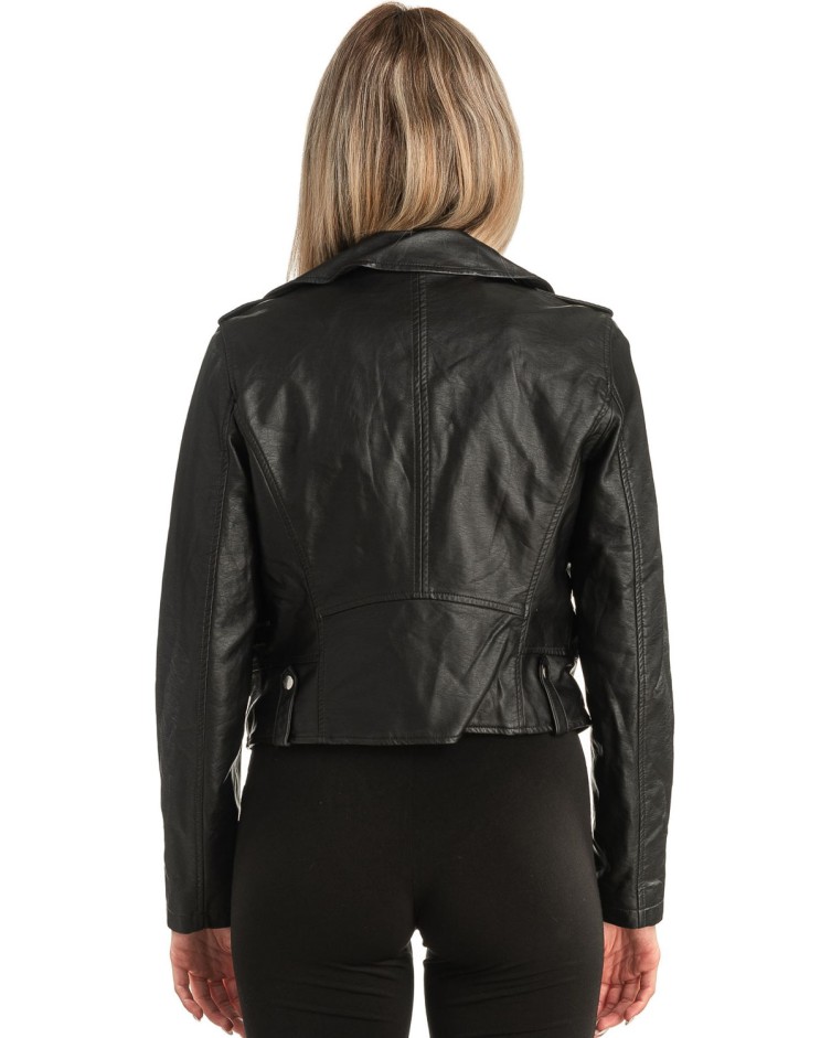 Δερμάτινο γυναικείο μπουφάν - T495