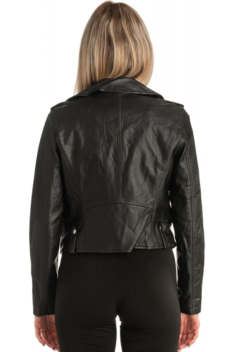 Δερμάτινο γυναικείο μπουφάν - T495