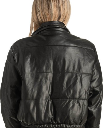 Δερμάτινο γυναικείο μπουφάν - T498