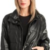 Δερμάτινο γυναικείο μπουφάν - T498