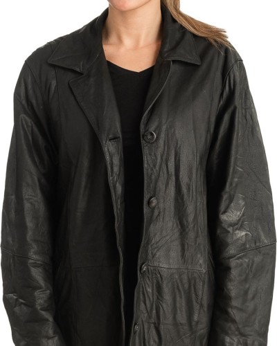 Γνήσιο Γυναικέιο Δερμάτινο Μπουφάν - T505