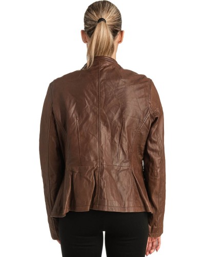 Γνήσιο Γυναικέιο Δερμάτινο Σακάκι - T508