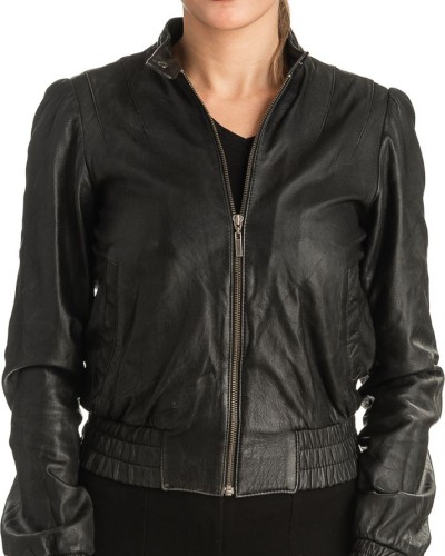 Γνήσιο Γυναικέιο Δερμάτινο Μπουφάν - T510