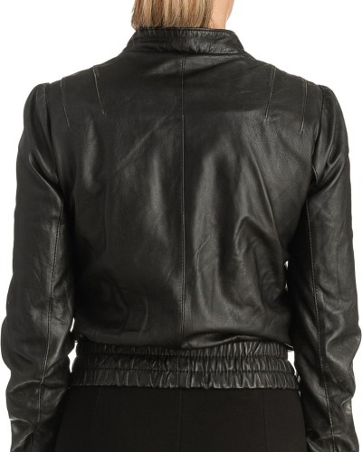 Γνήσιο Γυναικέιο Δερμάτινο Μπουφάν - T510