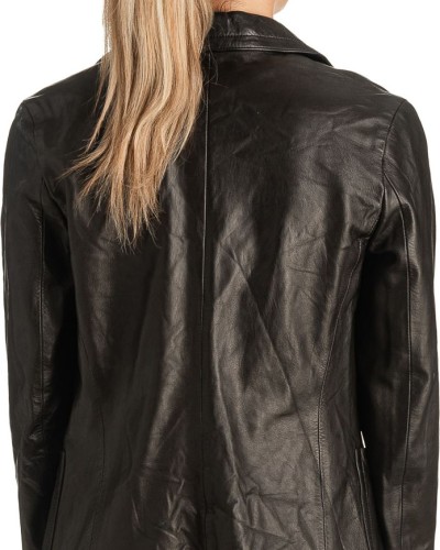 Γνήσιο Γυναικέιο Δερμάτινο Σακάκι - T511