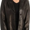 Γνήσιο Γυναικέιο Δερμάτινο Παλτό - T515
