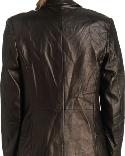 Γνήσιο Γυναικέιο Δερμάτινο Παλτό - T515