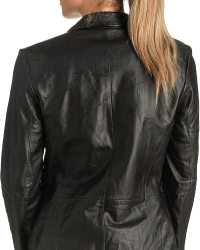 Γνήσιο Γυναικέιο Δερμάτινο Σακάκι - T524