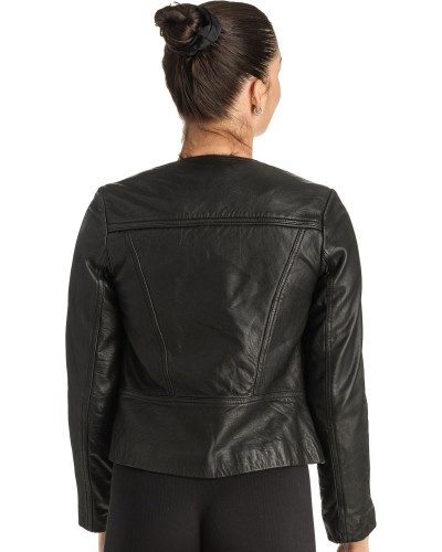 Γνήσιο Γυναικέιο Δερμάτινο Μπουφάν - T533