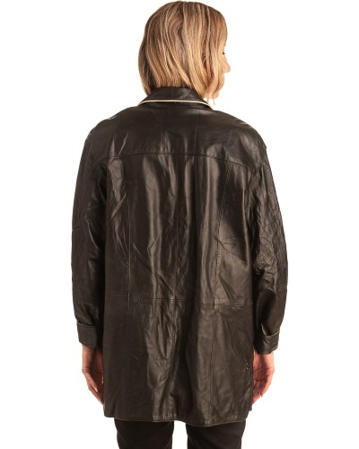 Γνήσιο Γυναικέιο Δερμάτινο Σακάκι - T542