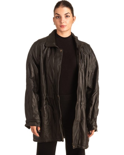 Γνήσιο Γυναικέιο Δερμάτινο Μπουφάν - T550