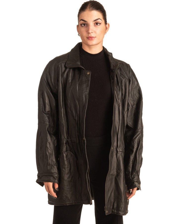 Γνήσιο Γυναικέιο Δερμάτινο Μπουφάν - T550