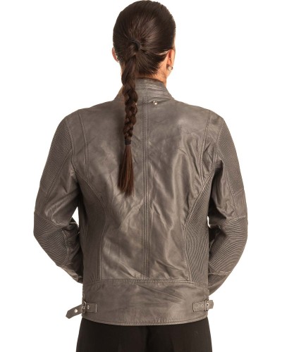 Γνήσιο Γυναικέιο Δερμάτινο Μπουφάν - T552