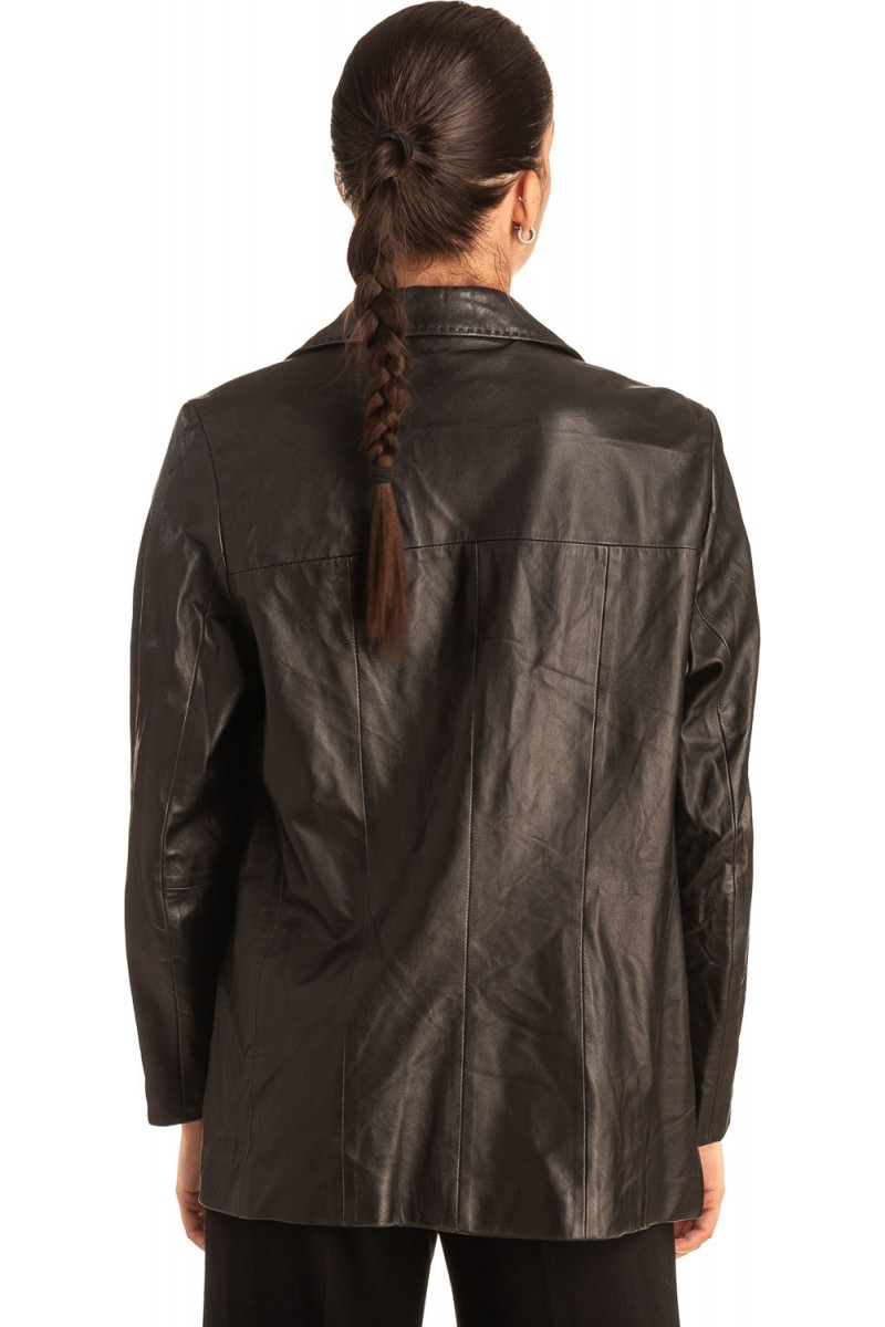 Γνήσιο Γυναικέιο Δερμάτινο Σακάκι - T556