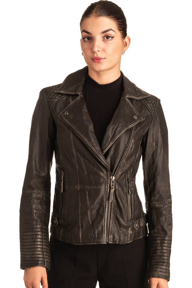 Γνήσιο Γυναικέιο Δερμάτινο Σακάκι - T557