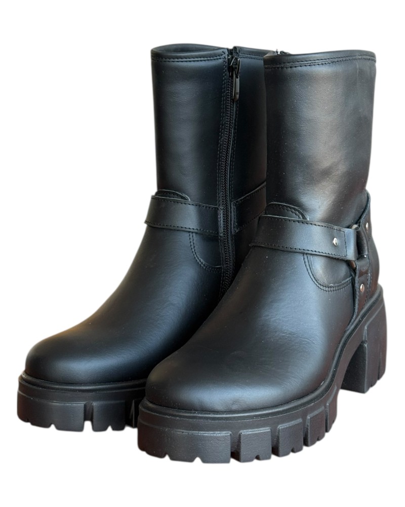 Δερμάτινο Γυναικείo Μποτάκι - W16