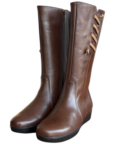 Δερμάτινη Γυναικεία Mπότα - W67