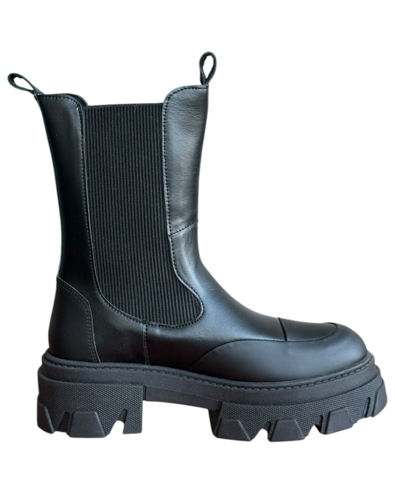 Δερμάτινο Γυναικείo Μποτάκι - W74