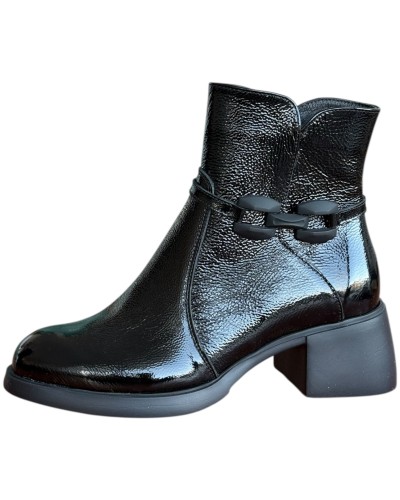 Δερμάτινο Γυναικείo Μποτάκι - W75