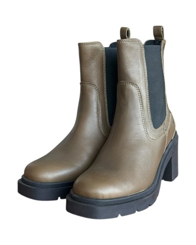 Δερμάτινο Γυναικείo Μποτάκι - W78