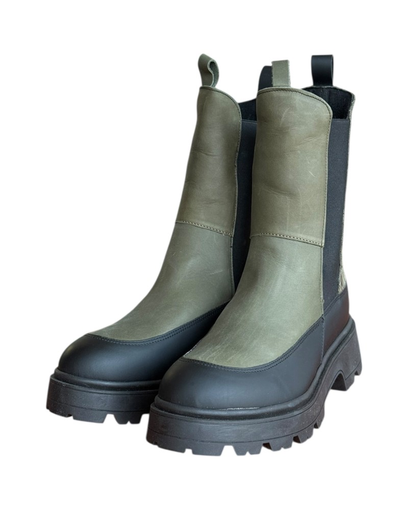 Δερμάτινο Γυναικείo Μποτάκι - W80