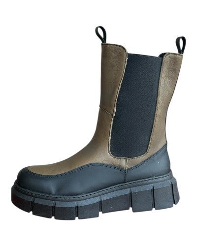 Δερμάτινο Γυναικείo Μποτάκι - W86