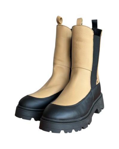 Δερμάτινο Γυναικείo Μποτάκι - W91