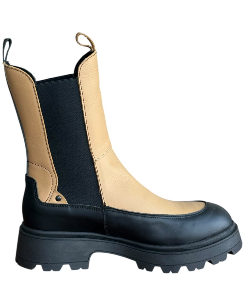 Δερμάτινο Γυναικείo Μποτάκι - W91