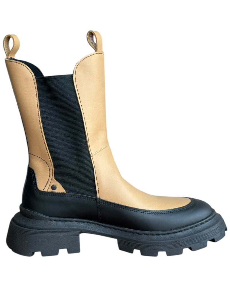 Δερμάτινο Γυναικείo Μποτάκι - W93