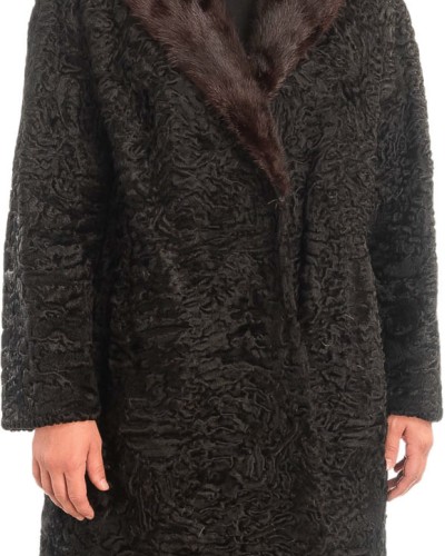 Γνήσια Γυναικεία Φυσική Γούνα με Βιζόν Γιακά  - X257