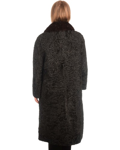 Γνήσια Γυναικεία Φυσική Γούνα με Βιζόν Γιακά  - X257