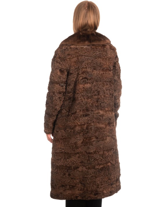 Γνήσια Γυναικεία Φυσική Γούνα με Βιζόν Γιακά  - X270