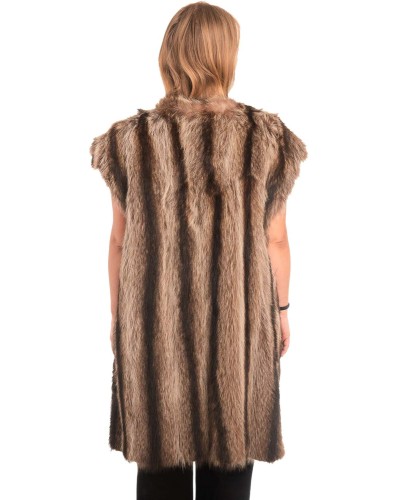 Γνήσια Γυναικεία Φυσική Γούνα Γιλέκο - X307