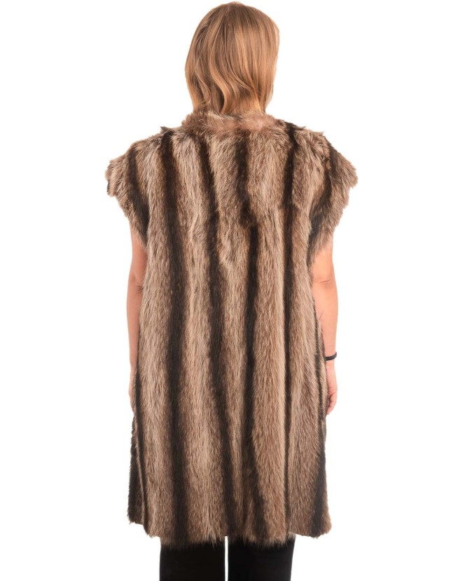 Γνήσια Γυναικεία Φυσική Γούνα Γιλέκο - X307